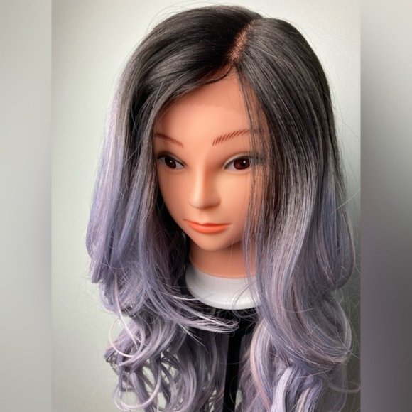 Ombré Purple Lace Front Wig - Picture 12 of 13